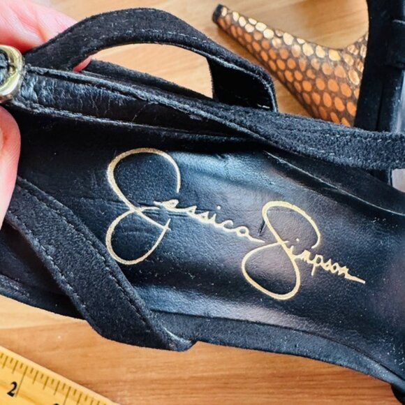 Jessica Simpson black spiked strappy sandals size 6 - Picture 6 of 14